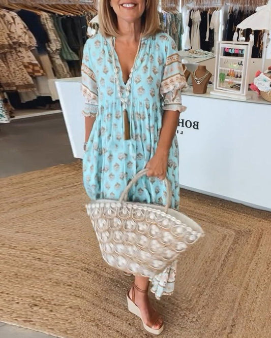 Soléa™ – Stilren Boho Sommarklänning
