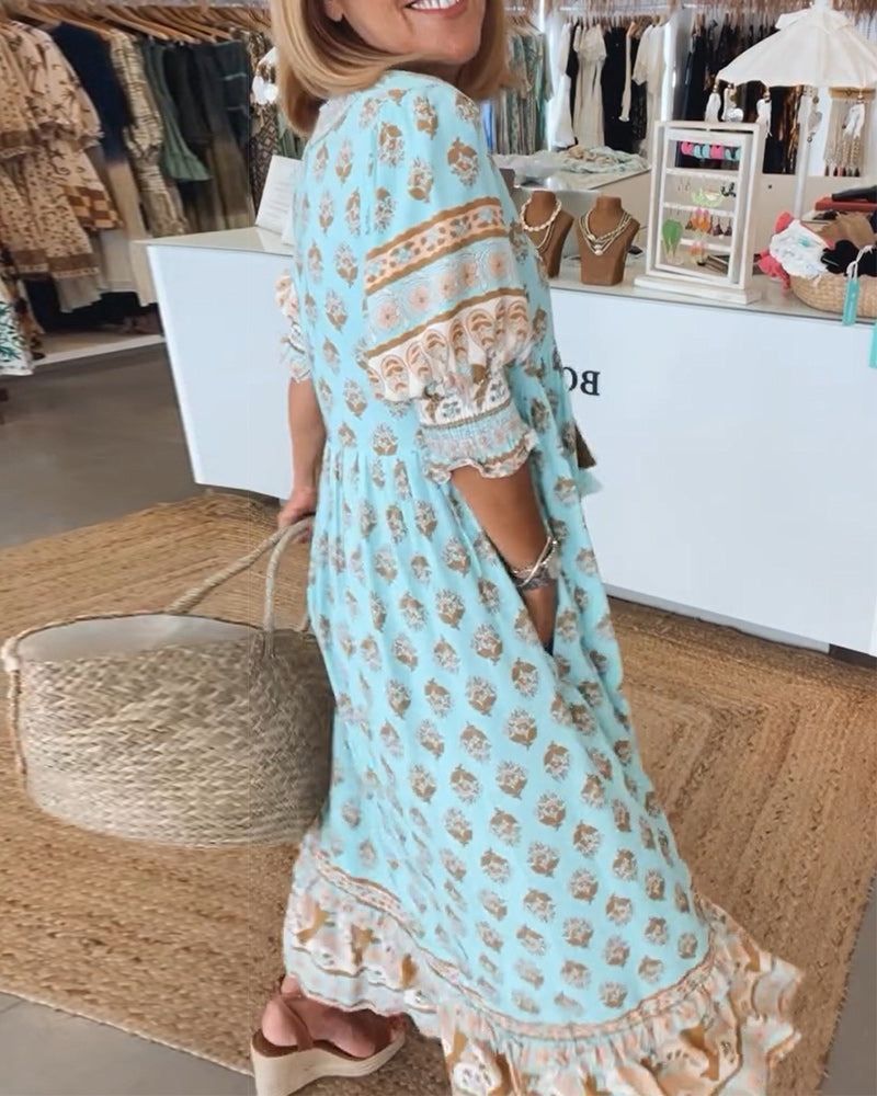 Soléa™ – Stilren Boho Sommarklänning