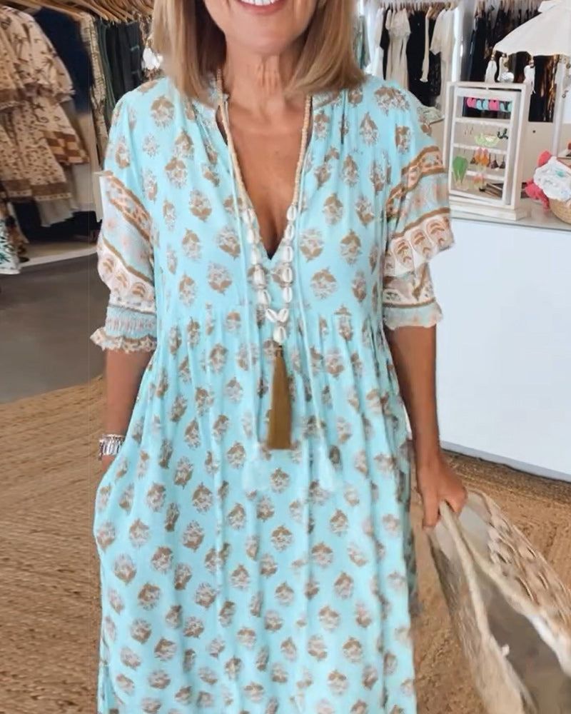 Soléa™ – Stilren Boho Sommarklänning