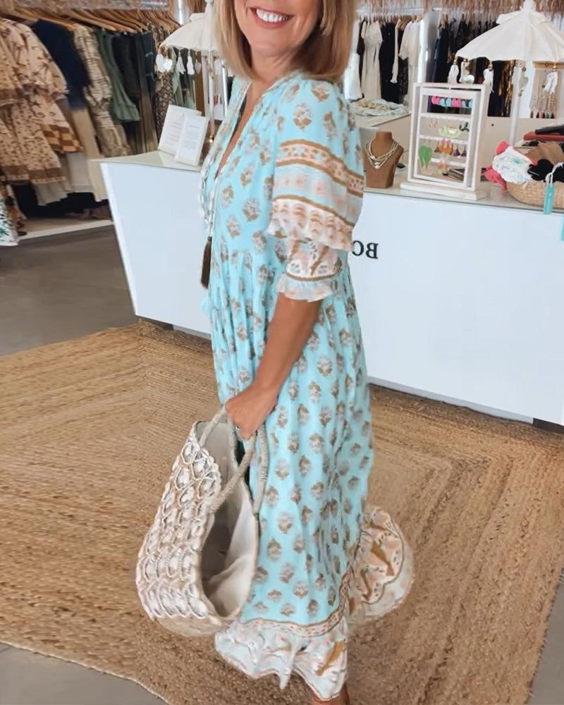 Soléa™ – Stilren Boho Sommarklänning