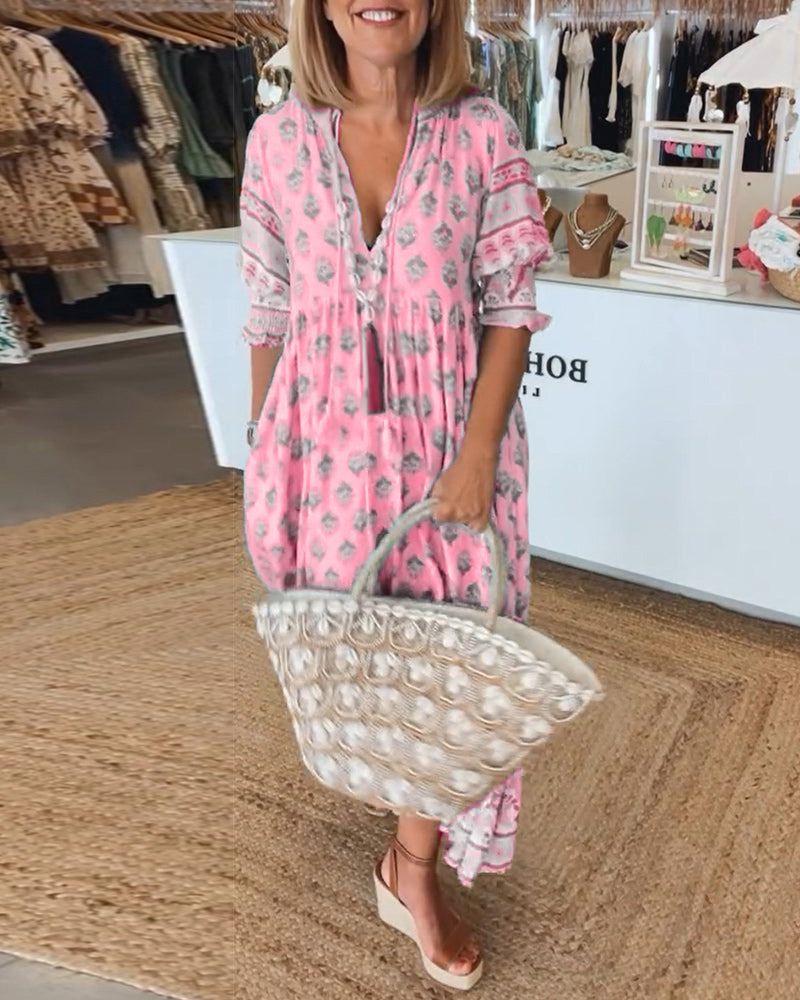 Soléa™ – Stilren Boho Sommarklänning