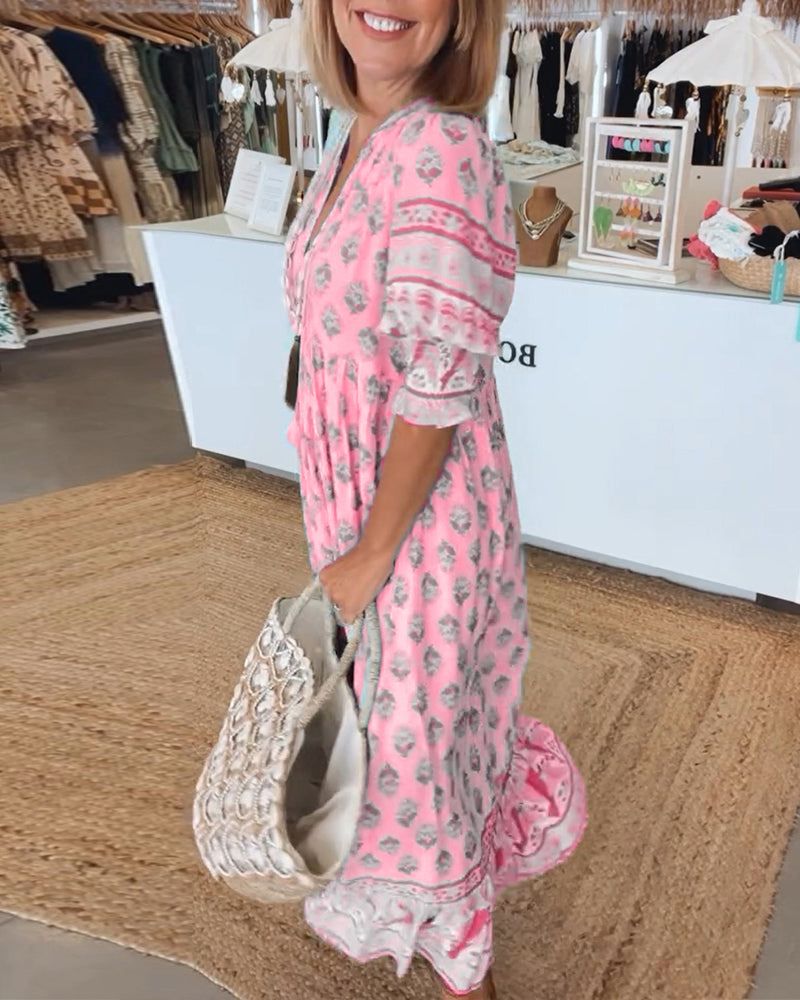 Soléa™ – Stilren Boho Sommarklänning