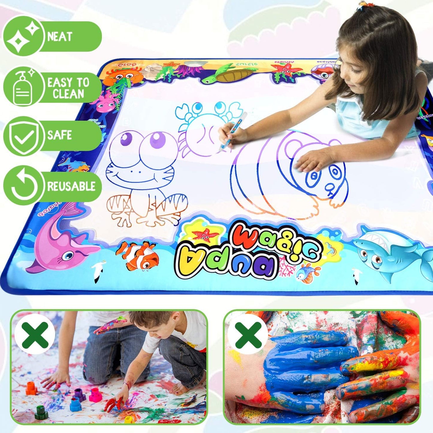 Splash & Sketch™ | Genanvendelig Malemåtte