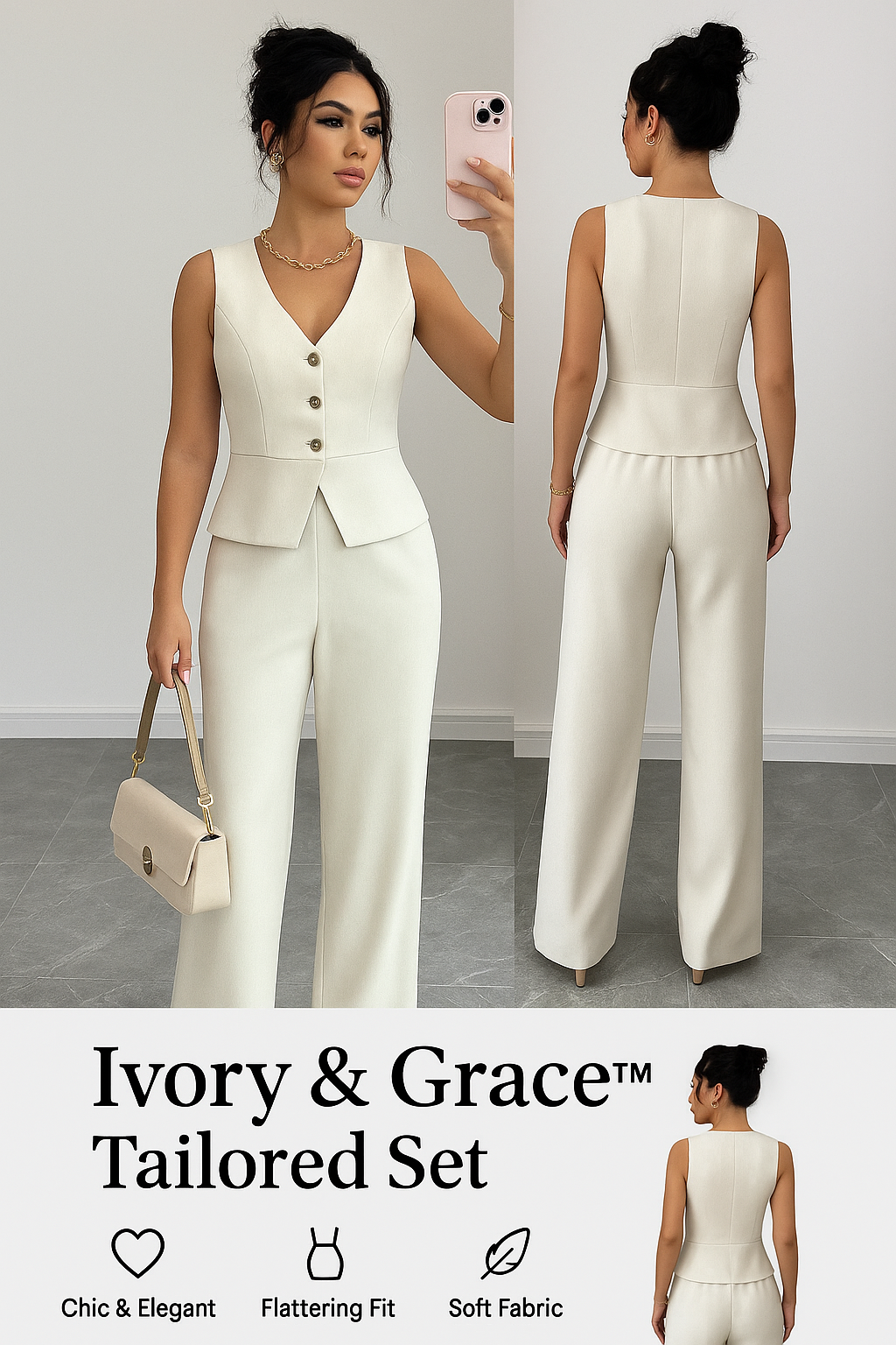 💫 Ivory & Grace™ |  Luxe Power Sæt