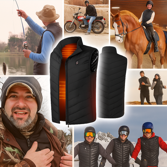ThermaLux™ | Unisex Termo-vest 2.0 – Opvarmet og Vandtæt Komfort