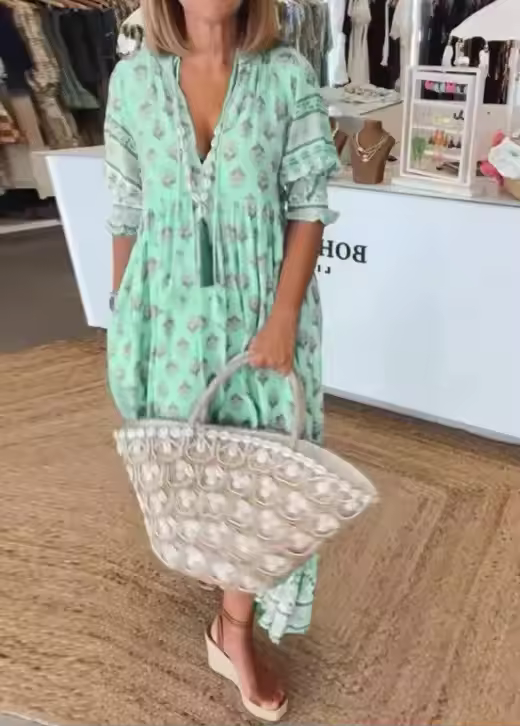 Soléa™ – Stilren Boho Sommarklänning