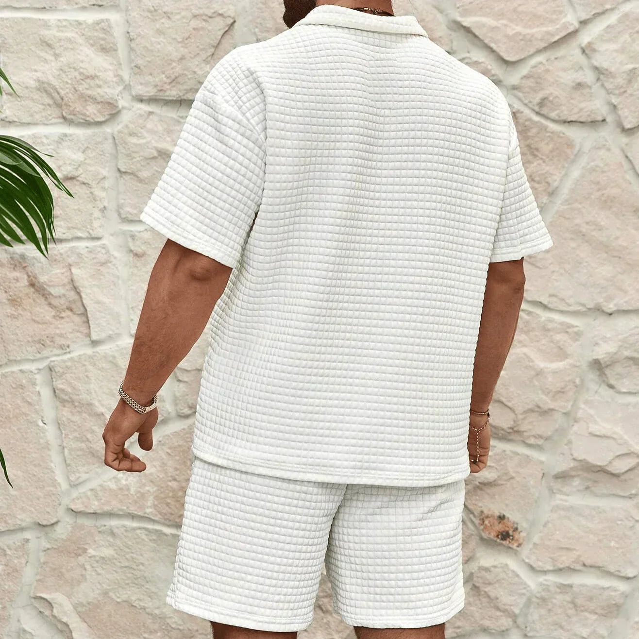 LUXO SÆT™ - Herrernes Luksuriøse Afslappede T-shirt og Shorts-sæt