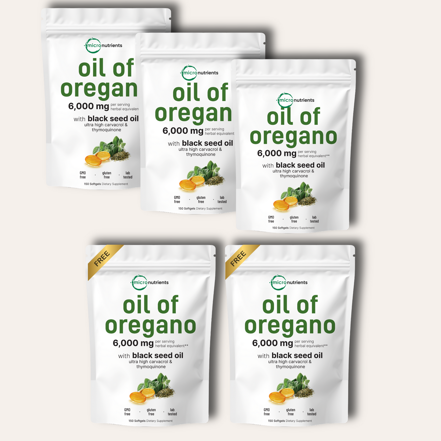 OreCare™ |  én-trins oregano- og sortkommenolie softgel-kapsler