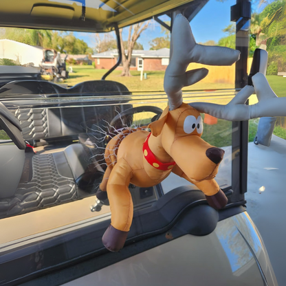 JollieCrash™ – Julemand og Rensdyr Vindues-Crash Dekoration